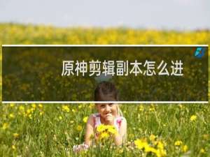 原神剪辑副本怎么进
