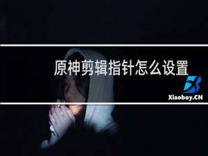 原神剪辑指针怎么设置