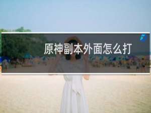 原神副本外面怎么打