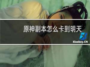 原神副本怎么卡到明天