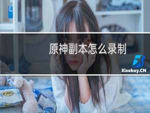 原神副本怎么录制