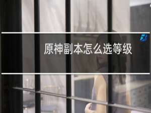 原神副本怎么选等级