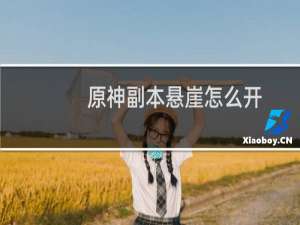 原神副本悬崖怎么开