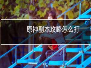 原神副本攻略怎么打