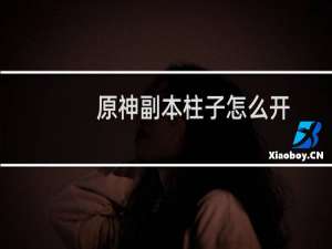 原神副本柱子怎么开