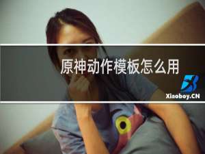 原神动作模板怎么用