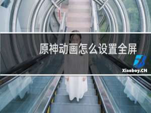 原神动画怎么设置全屏