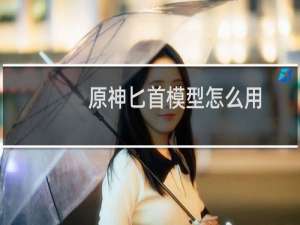 原神匕首模型怎么用