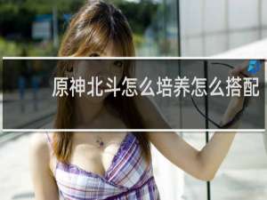 原神北斗怎么培养怎么搭配