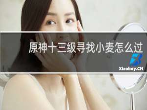原神十三级寻找小麦怎么过