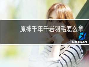 原神千年千岩羽毛怎么拿