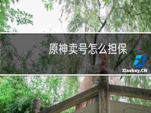 原神卖号怎么担保