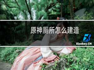 原神厕所怎么建造