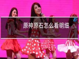 原神原石怎么看明细