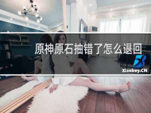原神原石抽错了怎么退回