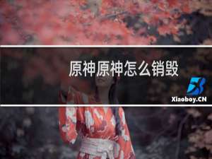 原神原神怎么销毁