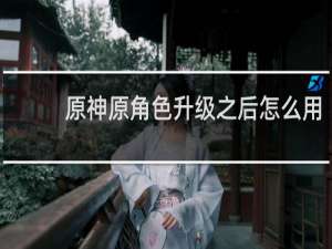原神原角色升级之后怎么用