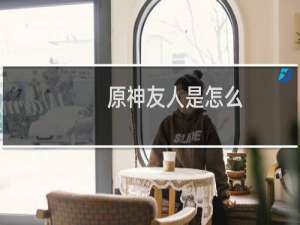 原神友人是怎么