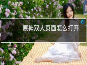 原神双人页面怎么打开
