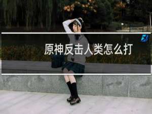 原神反击人类怎么打