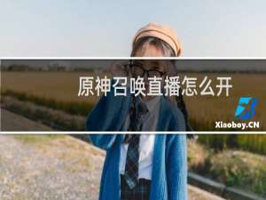 原神召唤直播怎么开