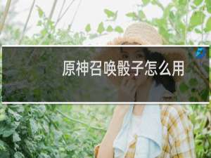 原神召唤骰子怎么用