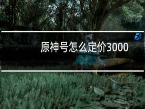 原神号怎么定价3000