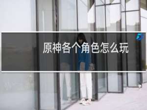原神各个角色怎么玩
