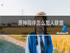 原神同伴怎么加入联盟