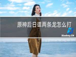 原神后日谭两条龙怎么打