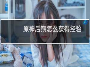 原神后期怎么获得经验