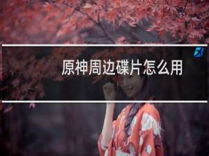 原神周边碟片怎么用