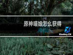 原神喵娘怎么获得