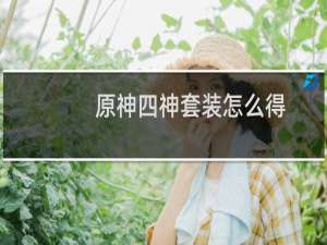 原神四神套装怎么得