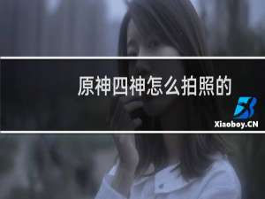 原神四神怎么拍照的