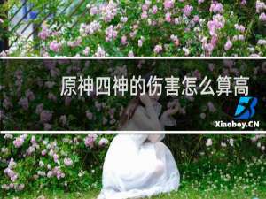 原神四神的伤害怎么算高