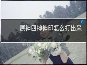 原神四神神印怎么打出来