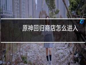 原神回归商店怎么进入