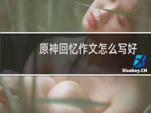 原神回忆作文怎么写好