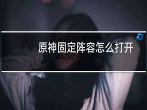 原神固定阵容怎么打开