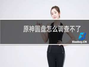 原神圆盘怎么调查不了