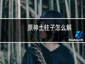 原神土柱子怎么解
