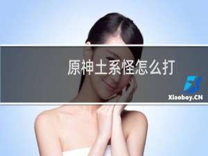 原神土系怪怎么打
