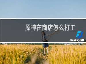 原神在商店怎么打工