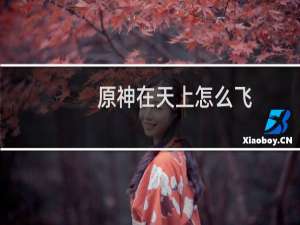 原神在天上怎么飞