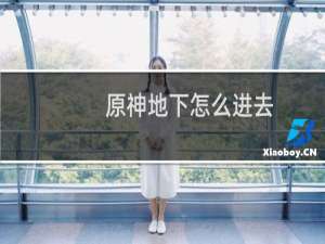 原神地下怎么进去