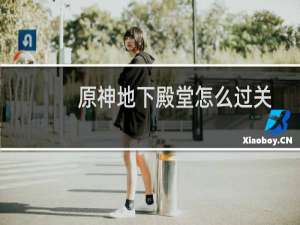 原神地下殿堂怎么过关