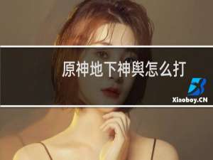 原神地下神舆怎么打