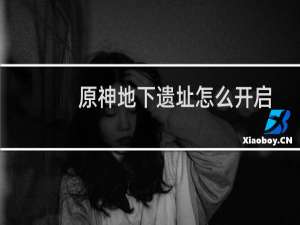 原神地下遗址怎么开启