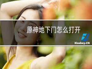 原神地下门怎么打开